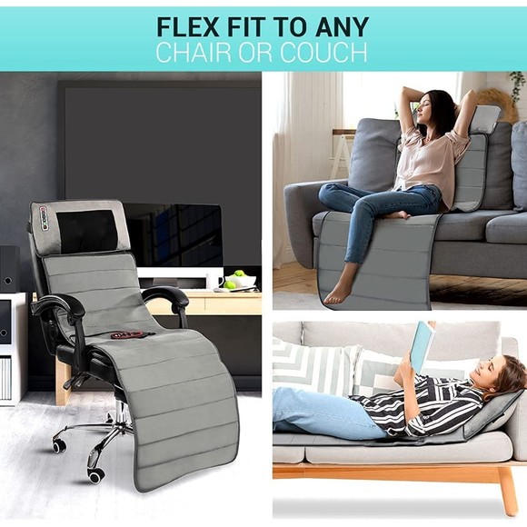 Massage Mat with Heat Full Body Massage Mat Kneading Neck Massage - Picture 3 of 9